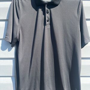 Sunice Black and Gray Striped Polo